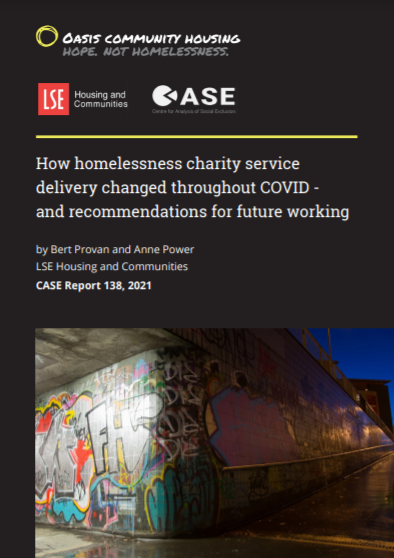 LSE report cover - Full LSE homelessness review of COVID response